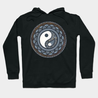 Mandala Yin and Yang, variant 2 Hoodie